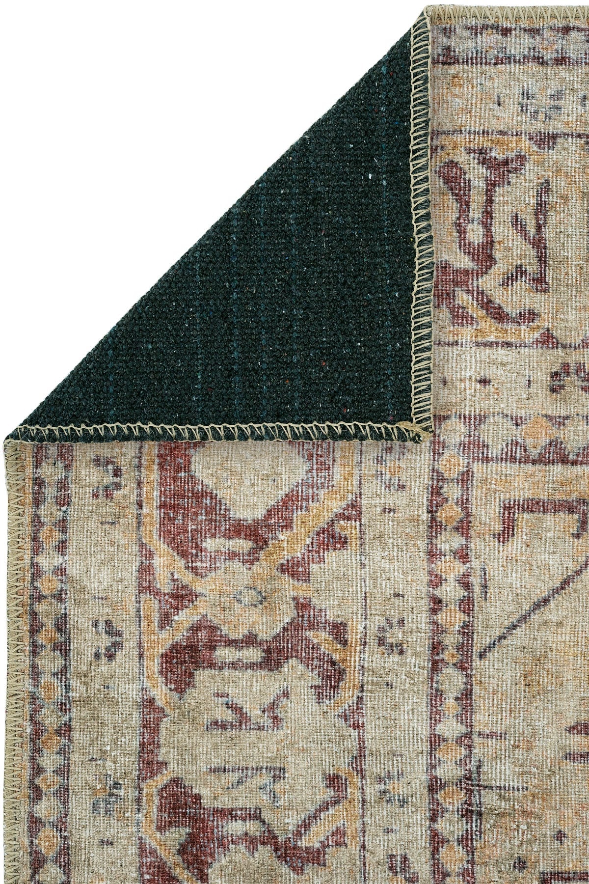 Cool Halı Private Krem Bordo Dijital Baskı Vintage Halı