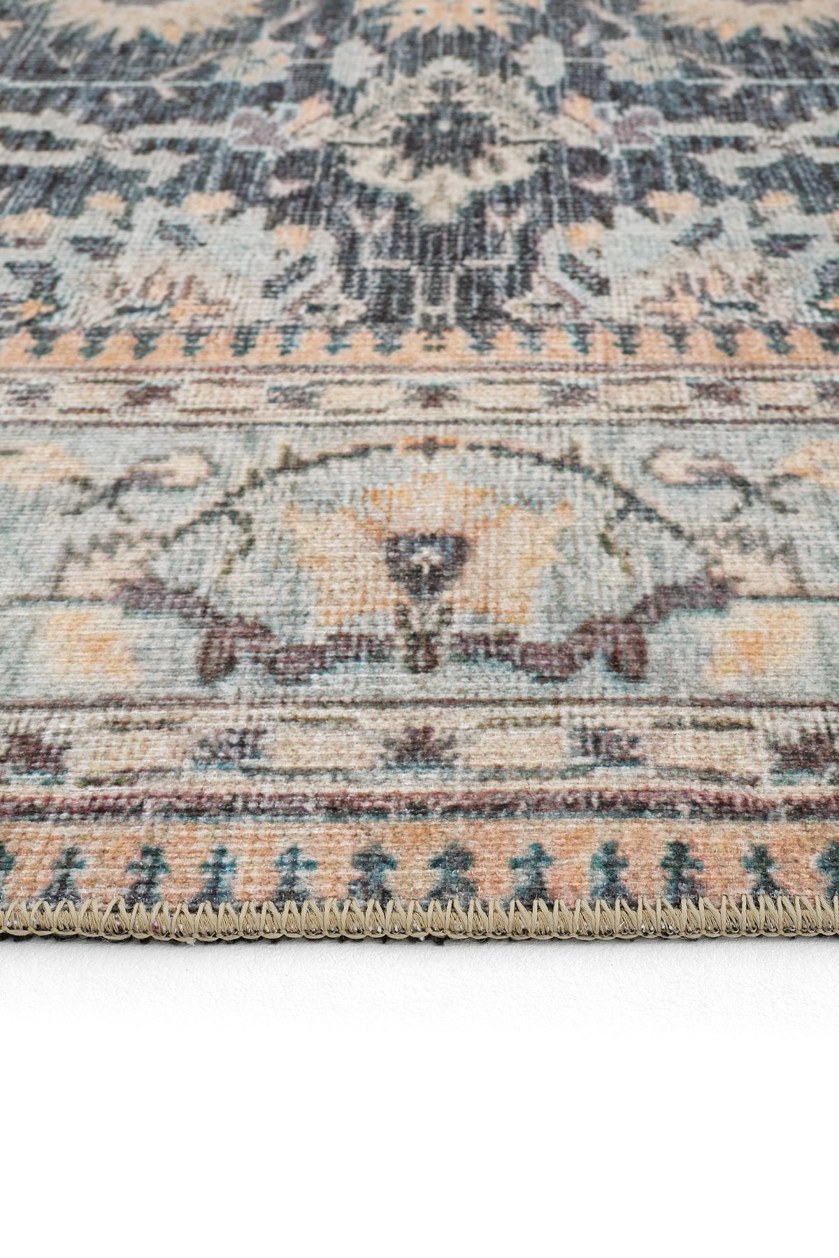 Cool Halı Private 61-072 Krem Lacivert Vintage Halı