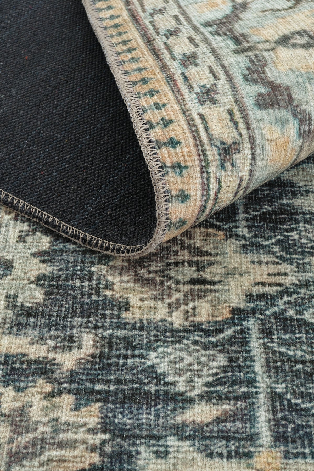 Cool Halı Private 61-072 Krem Lacivert Vintage Halı