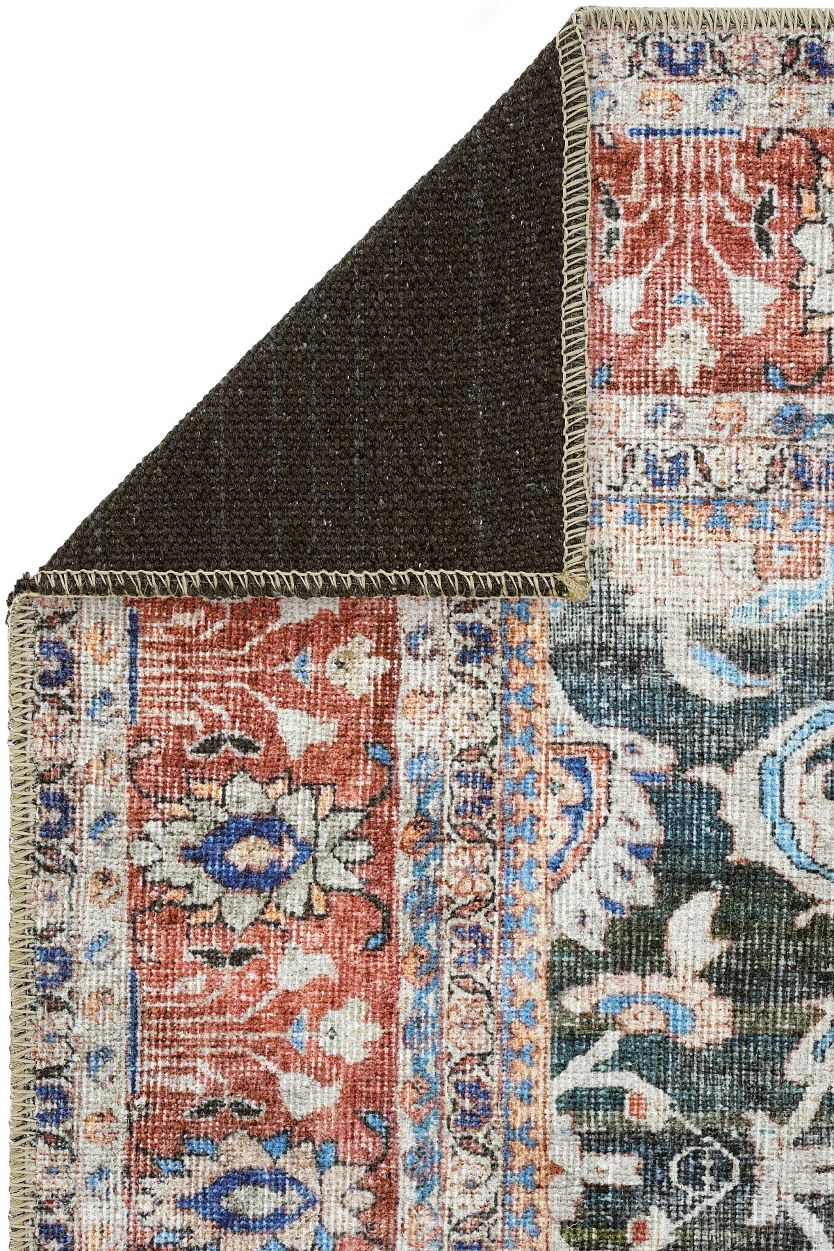 Cool Halı Private 61-060 Lacivert Krem Vintage Halı