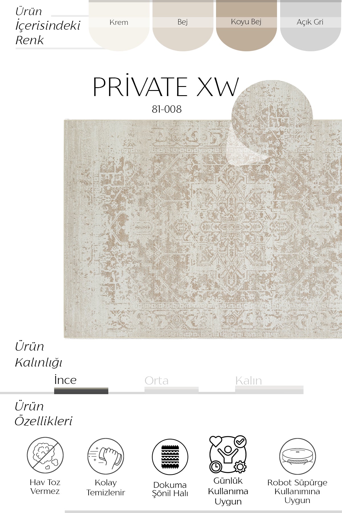 Cool Halı Private XW 81-008 Vintage Halı | Cool Halı