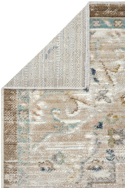Cool Halı Zaraf 303 Krem Kahverengi Vintage Halı