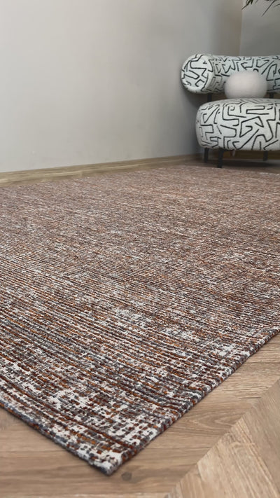 Cool Halı Lavita 13 Kiremit Kaymaz Tabanlı Makinede Yıkanabilir Kilim