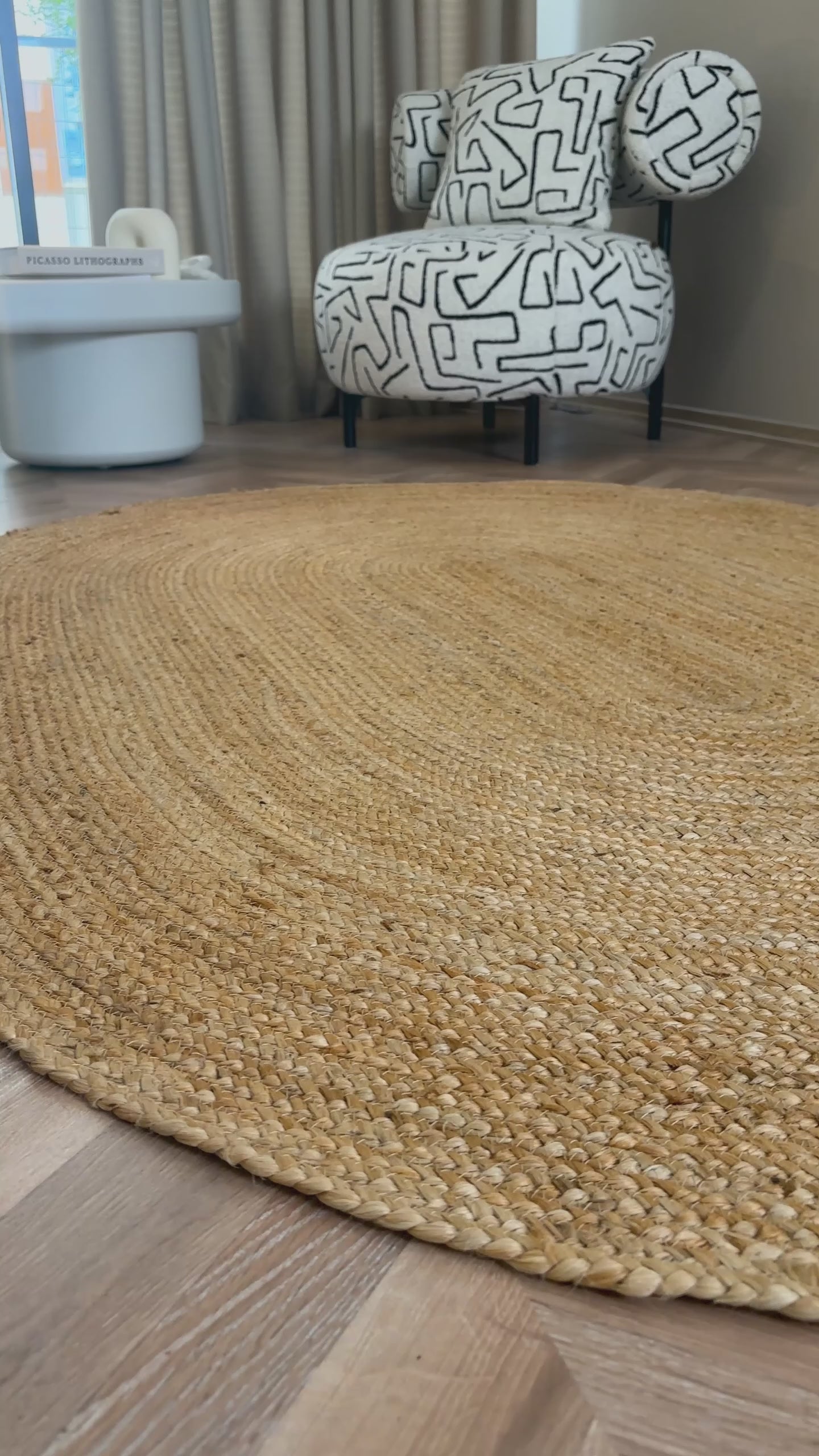 Videoyu yükle: Cool Halı Vime 01E Natural Oval Jüt Halı