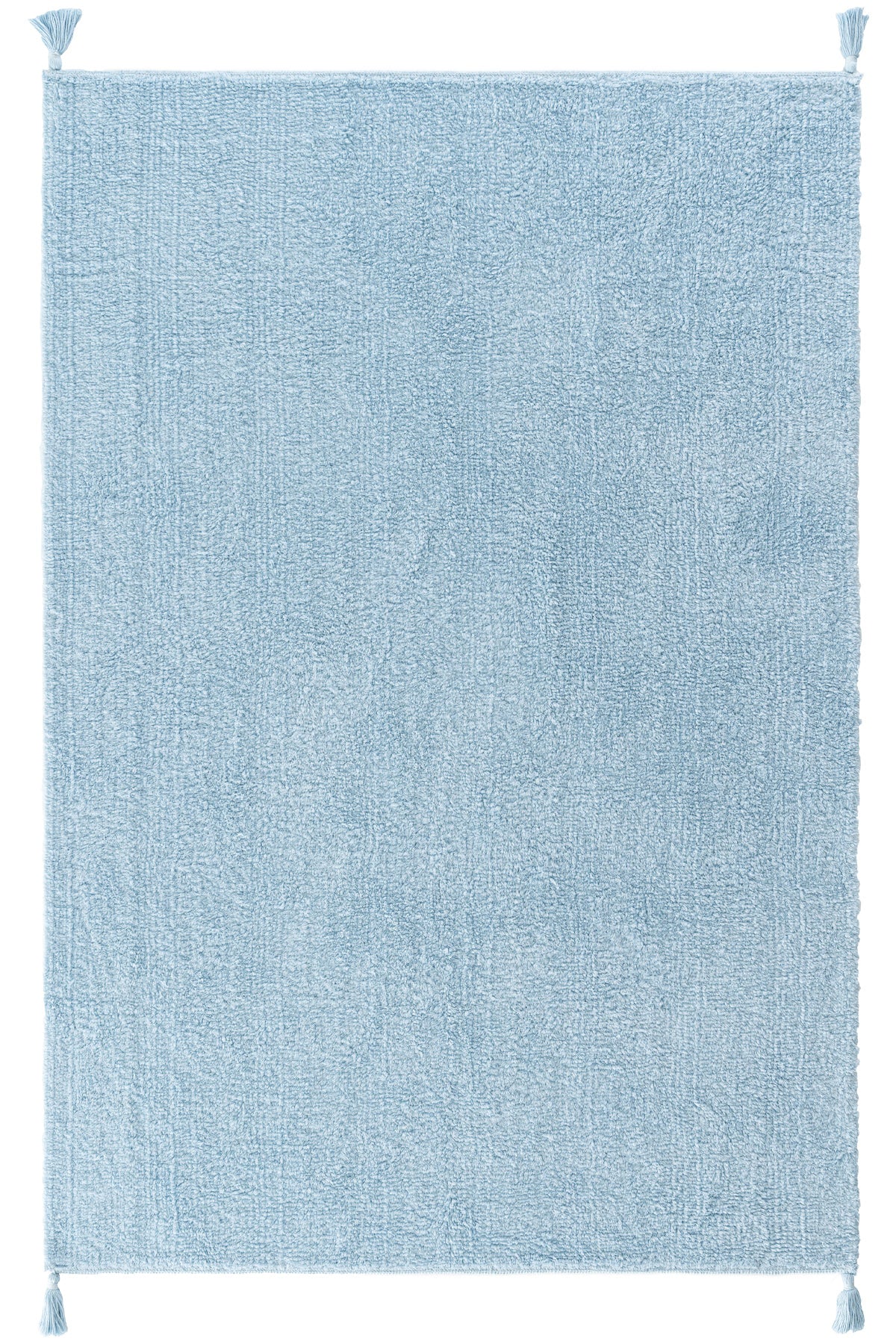 Cool Halı Cool Cotton CCN Plain Mavi Yumuşak Tuşeli Kolay Temizlenir Makinede Yıkanabilir Kaymaz Taban %100 Naturel Bebek Halısı